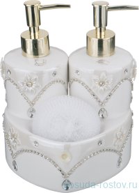 Набор для кухни 15 х 14 х 20 см (дозатор для жидкого мыла, подставка для губки, губка) &quot;Lefard&quot; / 190996