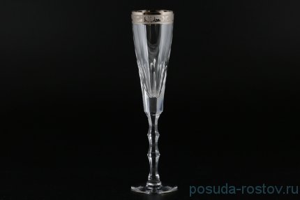 Бокалы для шампанского 180 мл 6 шт &quot;Романа /Платина&quot; / 054018