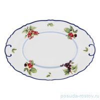 Блюдо 32 см овальное &quot;Соната /Ягодная&quot; / 351417
