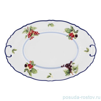 Блюдо 32 см овальное &quot;Соната /Ягодная&quot; / 351417