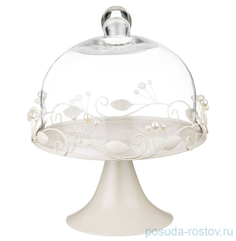 Блюдо 25 х 32 см н/н с крышкой круглое  / 313659