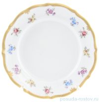 Набор тарелок 17 см 6 шт &quot;Корона /Мелкие цветы /Матовое золото&quot; / 148362
