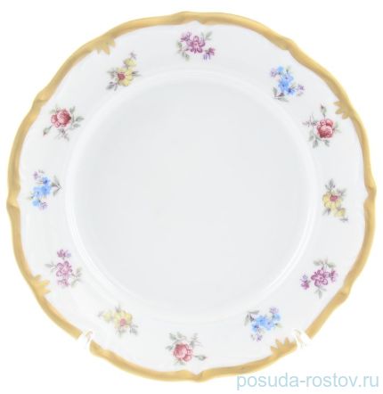 Набор тарелок 17 см 6 шт &quot;Корона /Мелкие цветы /Матовое золото&quot; / 148362