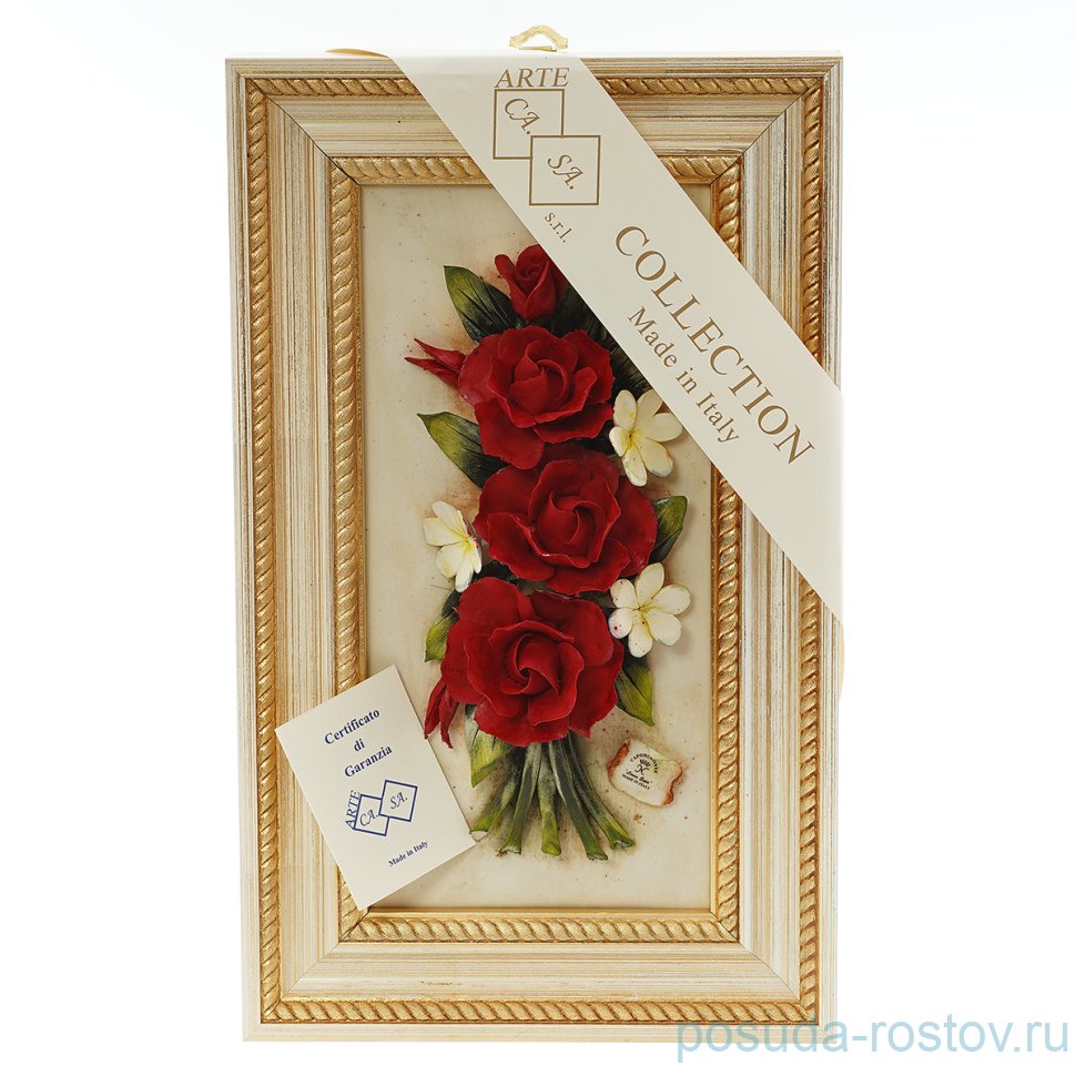 Картина 35 х 21 см  ARTE CA.SA. S.R.L. "Арте /Красные розы" / 159849