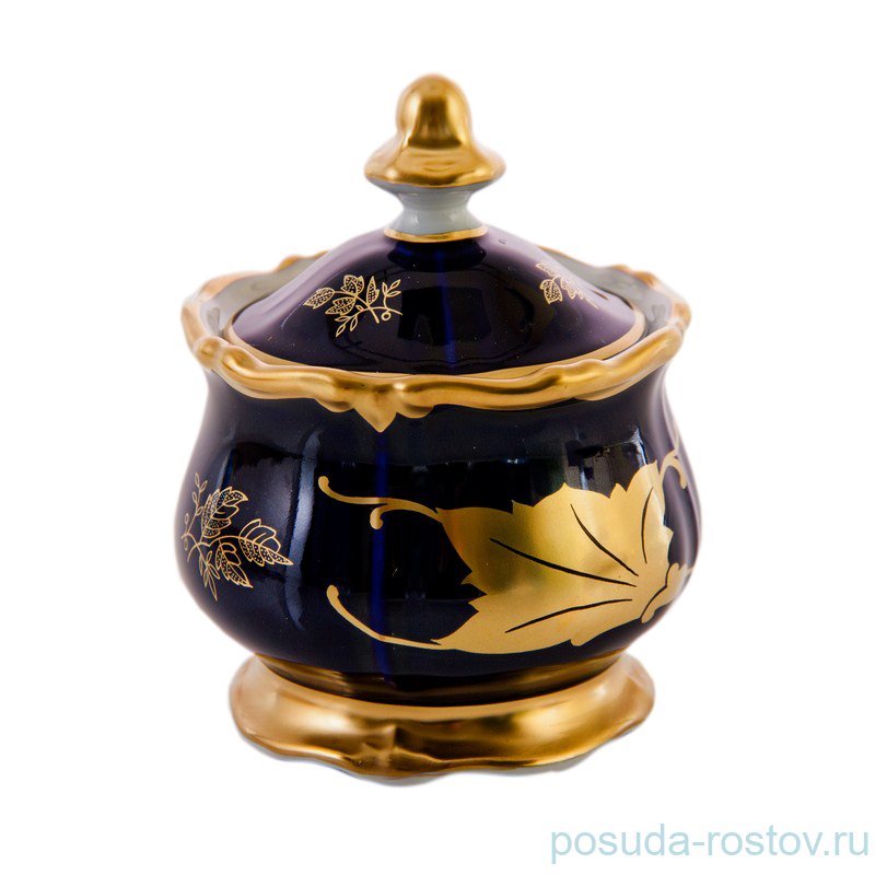 Горчичник 250 мл  Weimar Porzellan "Кленовый лист /Кобальт"  / 057471