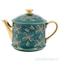 Заварочный чайник 400 мл &quot;Виндзор /Золотые цветы /зеленый&quot; / 147230