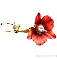 Цветок декоративный 46 см &quot;Орхидея красная /Чевик&quot;  / 170417