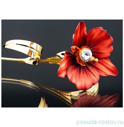 Цветок декоративный 46 см &quot;Орхидея красная /Чевик&quot; / 170417