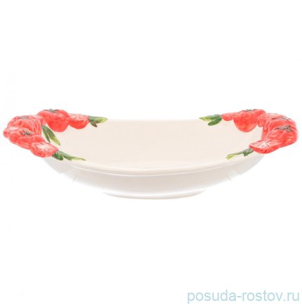 Блюдо 40 х 22 см овальное &quot;Томаты&quot; / 247837