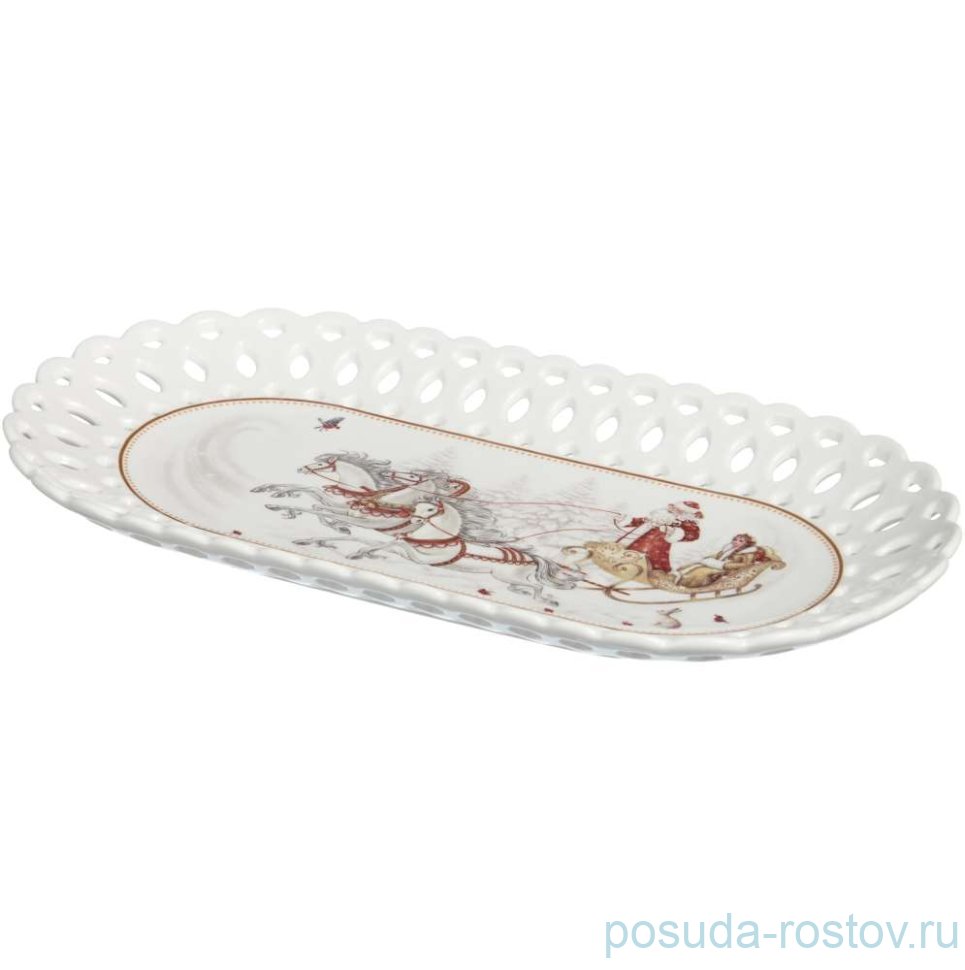 Блюдо 30 см овальное "Морозко" / 379676 Блюдо 30 см овальное "Морозко" / 379676