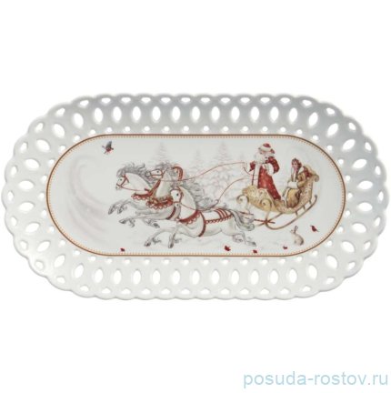 Блюдо 30 см овальное &quot;Морозко&quot; / 379676