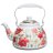 Чайник 1 л со встроенным свистком и фильтром &quot;Белые маки&quot;  / 364035