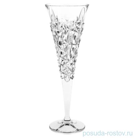 Бокалы для шампанского 200 мл 6 шт &quot;Glacier /Без декора&quot; хрусталь Йиглава / 046836