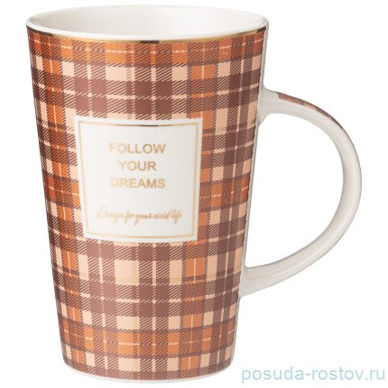 Кружка 450 мл &quot;break time /в клеточку&quot; / 269371