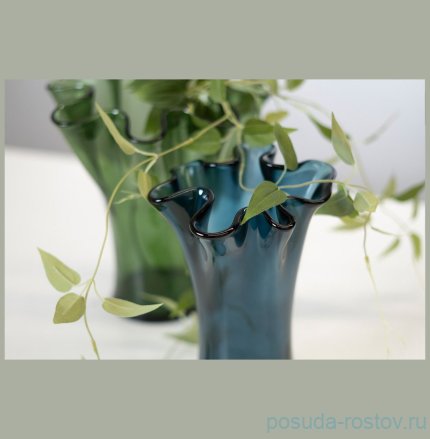 Ваза для цветов 23 см зелёный &quot;Artesania&quot; (инд.упаковка) / 323140