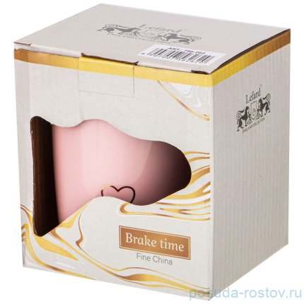 Кружка 400 мл пудровая &quot;break time&quot; / 228762