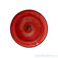 Тарелка 28,5 см глубокая красная &quot;Spiral&quot; / 261558