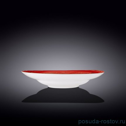 Тарелка 28,5 см глубокая красная &quot;Spiral&quot; / 261558
