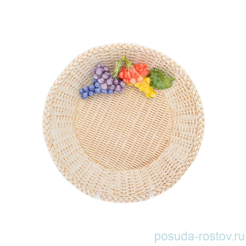 Блюдо 25 см круглое "Виноград" / 247799