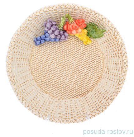 Блюдо 25 см круглое &quot;Виноград&quot; / 247799