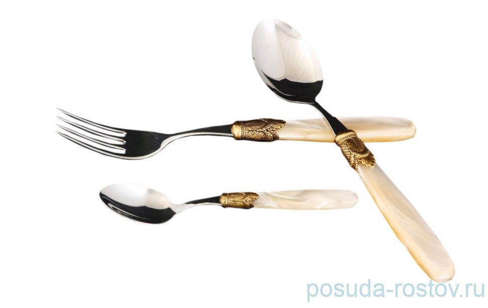Столовые приборы 18 предметов "Ischia Antique Gold /Shampagne Steel" / 114532 Столовые приборы 18 предметов "Ischia Antique Gold /Shampagne Steel" / 114532