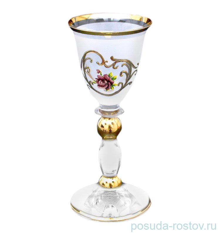 Рюмки 60 мл 6 шт матовые "Розы" / 039194