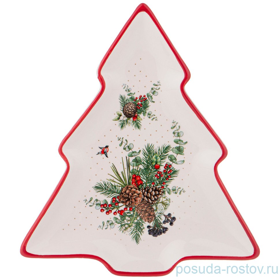 Блюдо 23 х 20 х 2 см Ёлка "Celebration" / 267258 Блюдо 23 х 20 х 2 см Ёлка "Celebration" / 267258