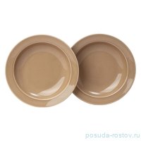 Набор тарелок суповых lefard tint 22,5 см (мокко) 2 шт. / 348170
