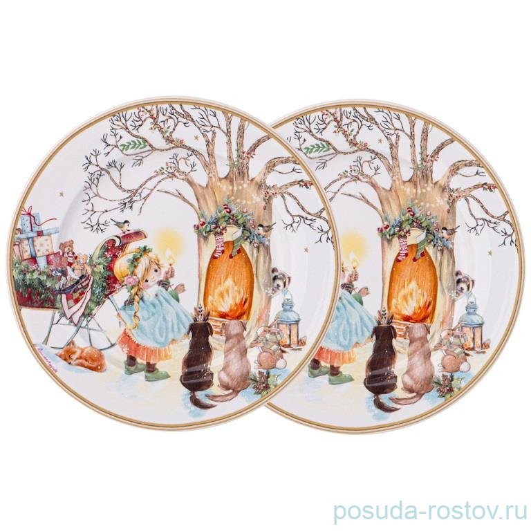 Набор тарелок 19 см 2 шт "Christmas /Ангел" / 355084