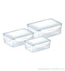 Набор контейнеров 3 шт (1 л, 1,5 л, 2,5 л) прямоугольные &quot;FRESHBOX&quot; / 141633