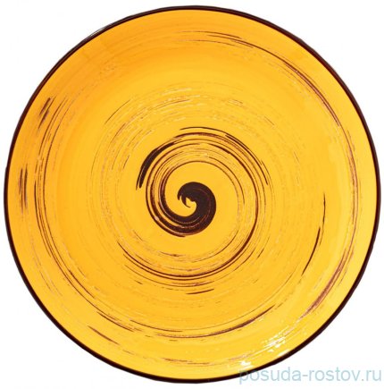 Тарелка 28 см жёлтая &quot;Spiral&quot; / 261602