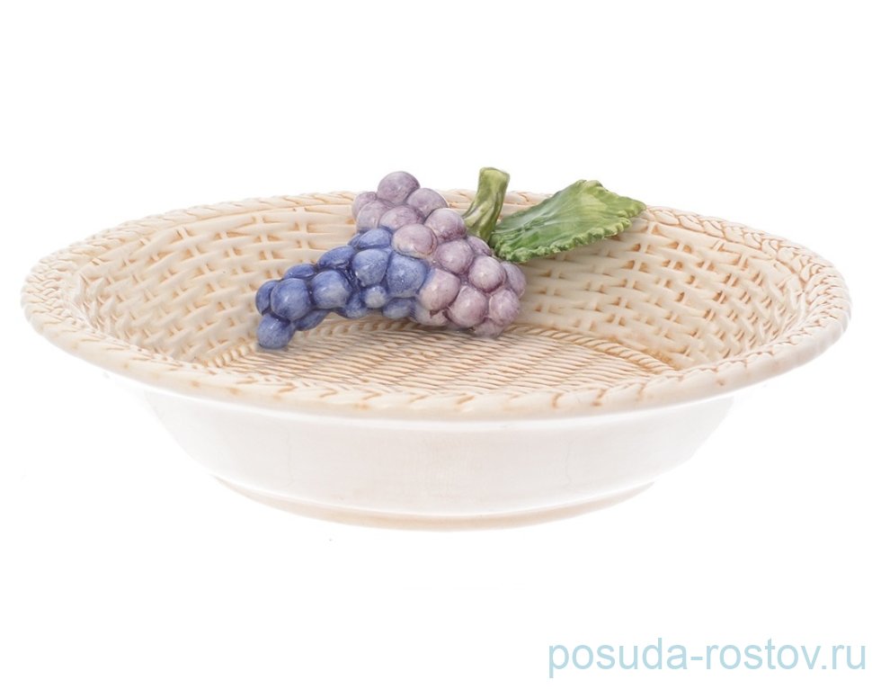 Блюдо 18 см круглое "Виноград" / 247798