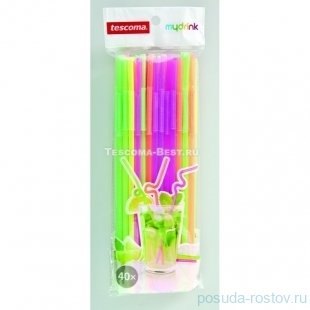 Трубочки с удлиненным сгибом 40 шт "Tescoma /myDRINK" / 142449