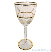 Бокалы для белого вина 230 мл 6 шт &quot;Бриллант /Золотая отводка&quot; AS Crystal / 279100