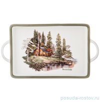 Блюдо 35,5 х 20 х 4 см с ручками прямоугольное &quot;Family house&quot; / 341392