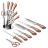 Набор ножей для кухни 8 предметов на подставке &quot;Rosegold Line&quot; / 135765