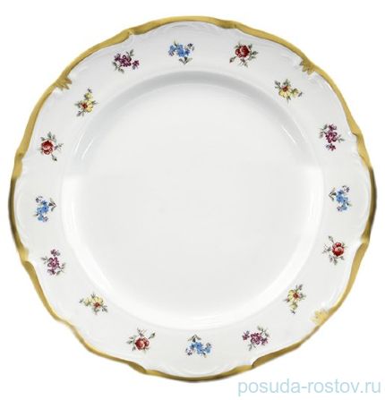 Набор тарелок 25 см 6 шт &quot;Корона /Мелкие цветы /Матовое золото&quot; / 148367