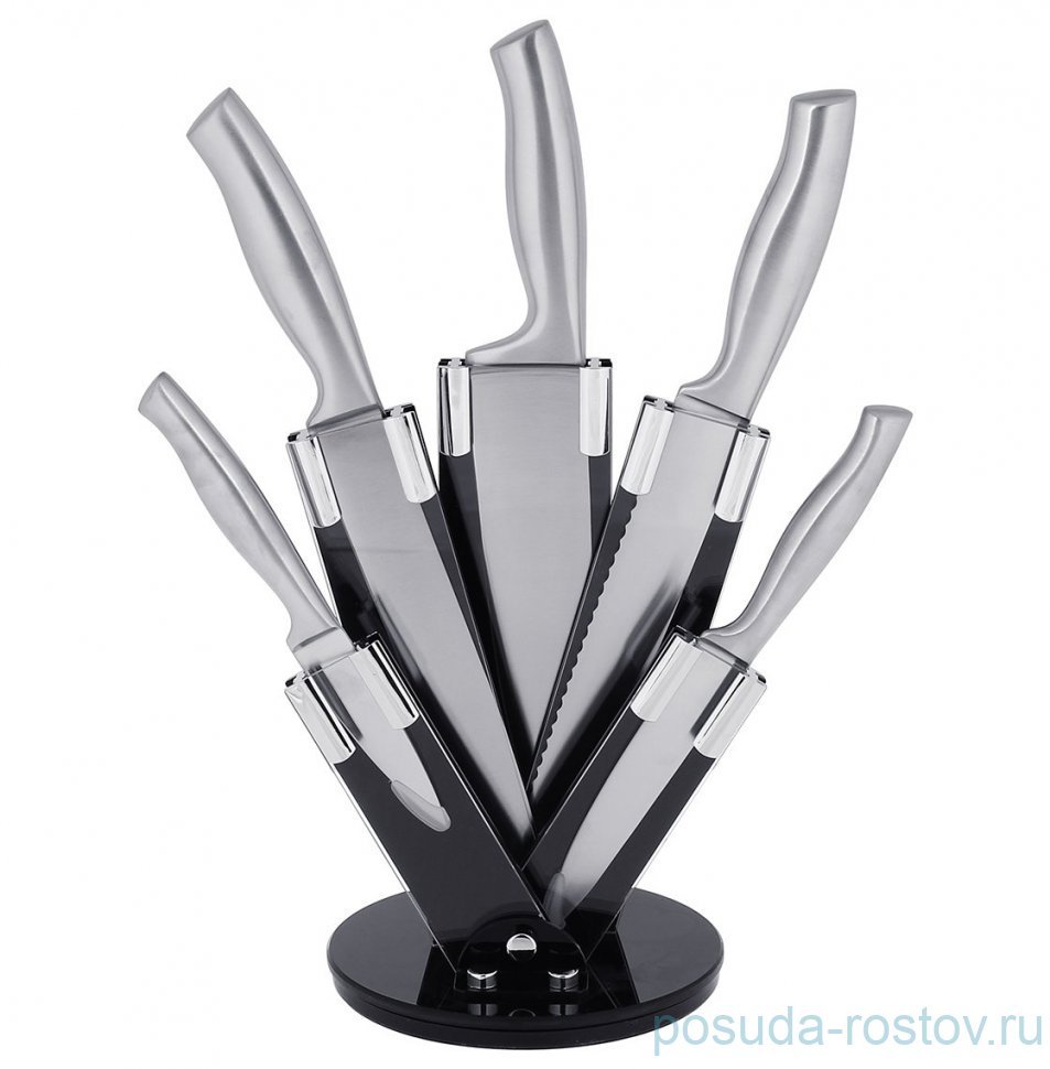 Набор кухонных ножей 5 предметов на подставке "Bruno" / 368066