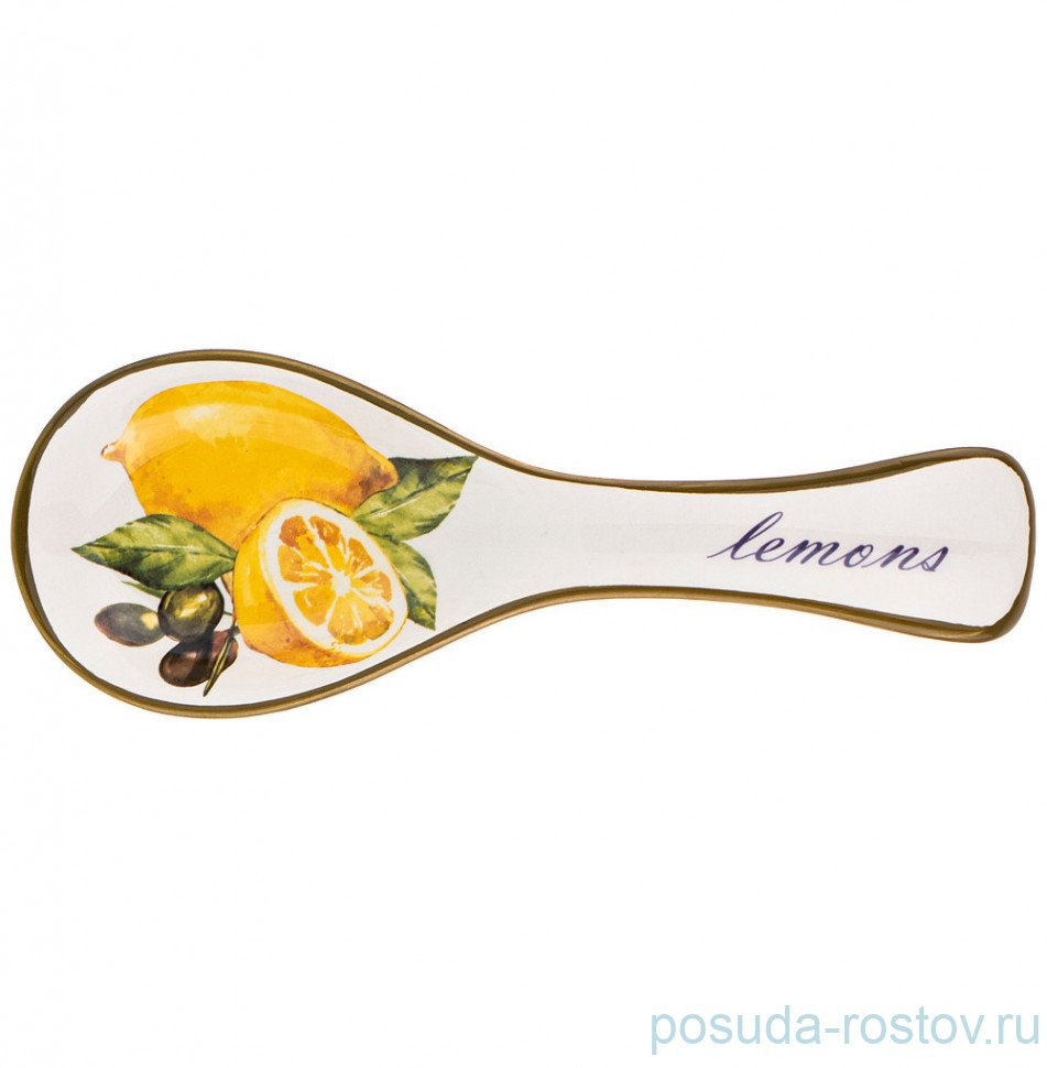 Подставка под ложку 25 х 9 х 2,5 см "Лимоны" / 212310