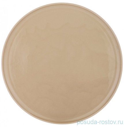 Блюдо 32 см круглое &quot;tint /бежевый&quot; (6шт.) (3шт.) / 263884