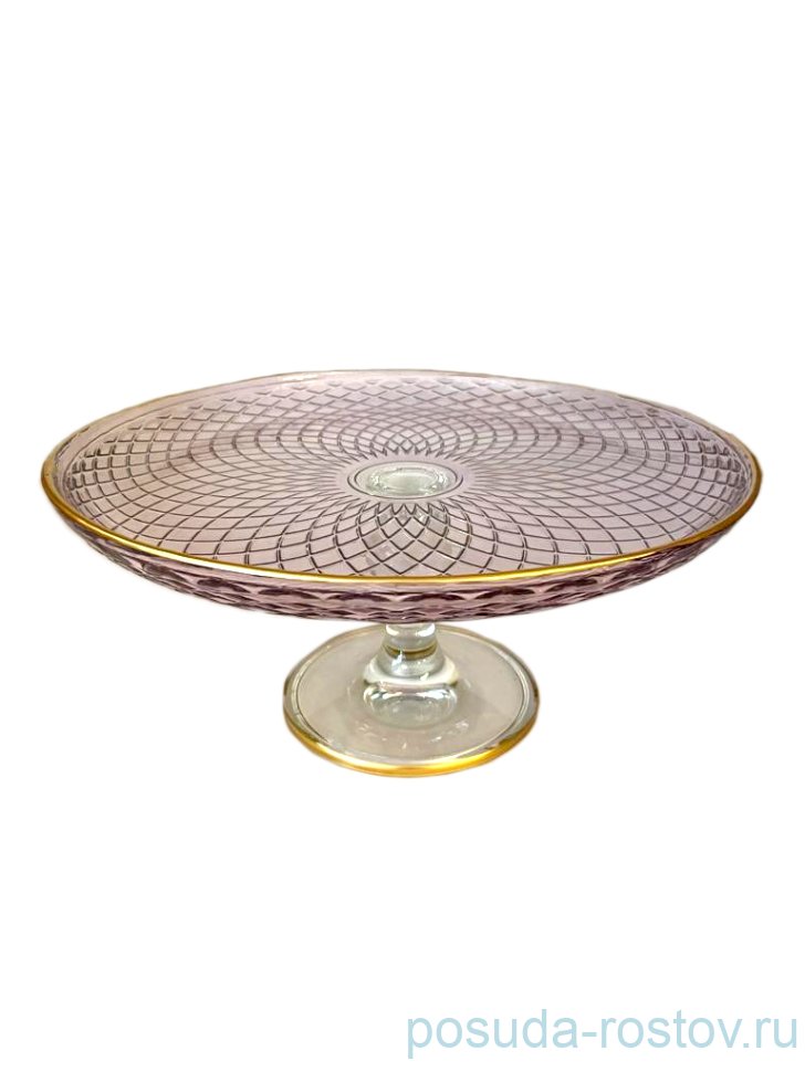 Блюдо 30 см круглое фиолетовое "Polo /С золотом" / 271651 Блюдо 30 см круглое фиолетовое "Polo /С золотом" / 271651