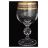 Бокалы для белого вина 150 мл 6 шт &quot;Клаудия /Золотые листики&quot; / 036480