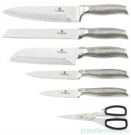 Набор ножей для кухни 8 предметов на подставке с ножеточкой &quot;Kikoza Collection&quot; / 135762
