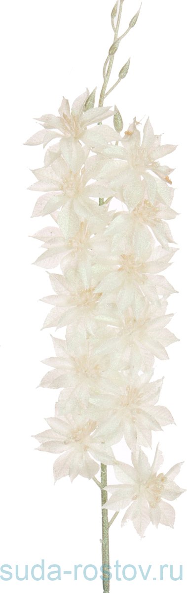 Цветок искусственный 98 см &quot;Ветка Пуансеттий&quot; / 202467