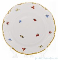 Набор тарелок 24 см 6 шт &quot;Мария-Тереза /Мелкие цветы /Отводка золото&quot; / 097264
