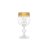 Бокалы для белого вина 190 мл 6 шт &quot;Клаудия /Цветочный узор на золоте&quot; V-D / 096678