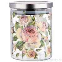 Банка для сыпучих продуктов 850 мл &quot;Винтаж /Розы&quot; / 253565