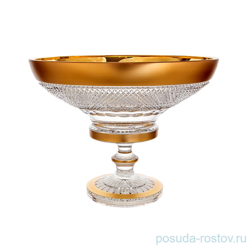Ваза для фруктов 35,5 см н/н "Фелиция /Хрусталь матовое золото" 60550 / 108782 Ваза для фруктов 35,5 см н/н "Фелиция /Хрусталь матовое золото" 60550 / 108782