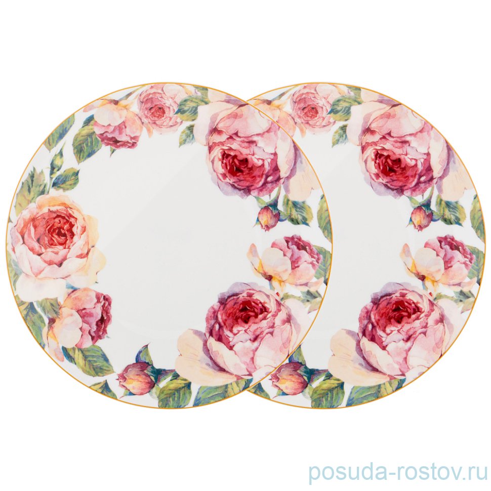 Набор тарелок 23 см 2 шт белые "Винтаж" / 227301