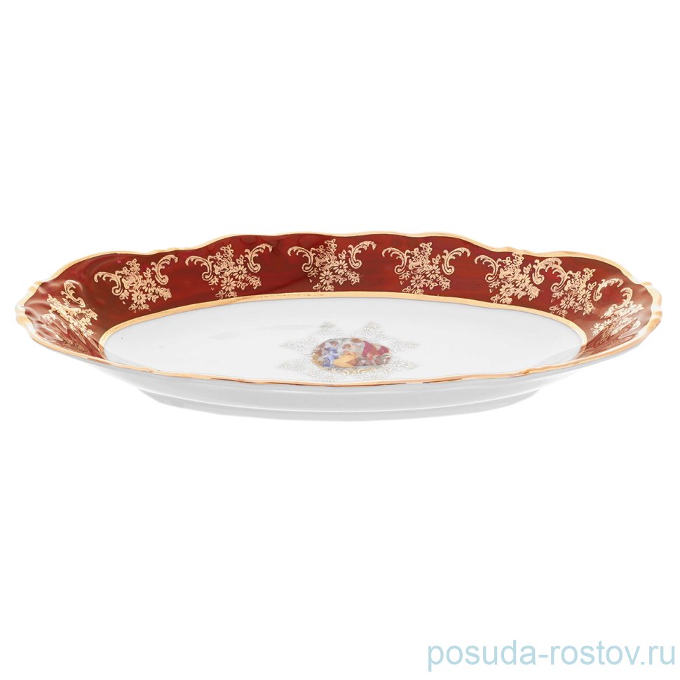 Блюдо 26 см овальное "Фредерика /Мадонна красная" / 167679 Блюдо 26 см овальное "Фредерика /Мадонна красная" / 167679